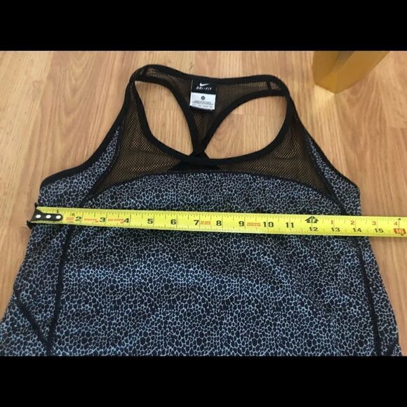 NIKE Dri-Fit Black/Gray Mesh Tank Top - Picture 6 of 8